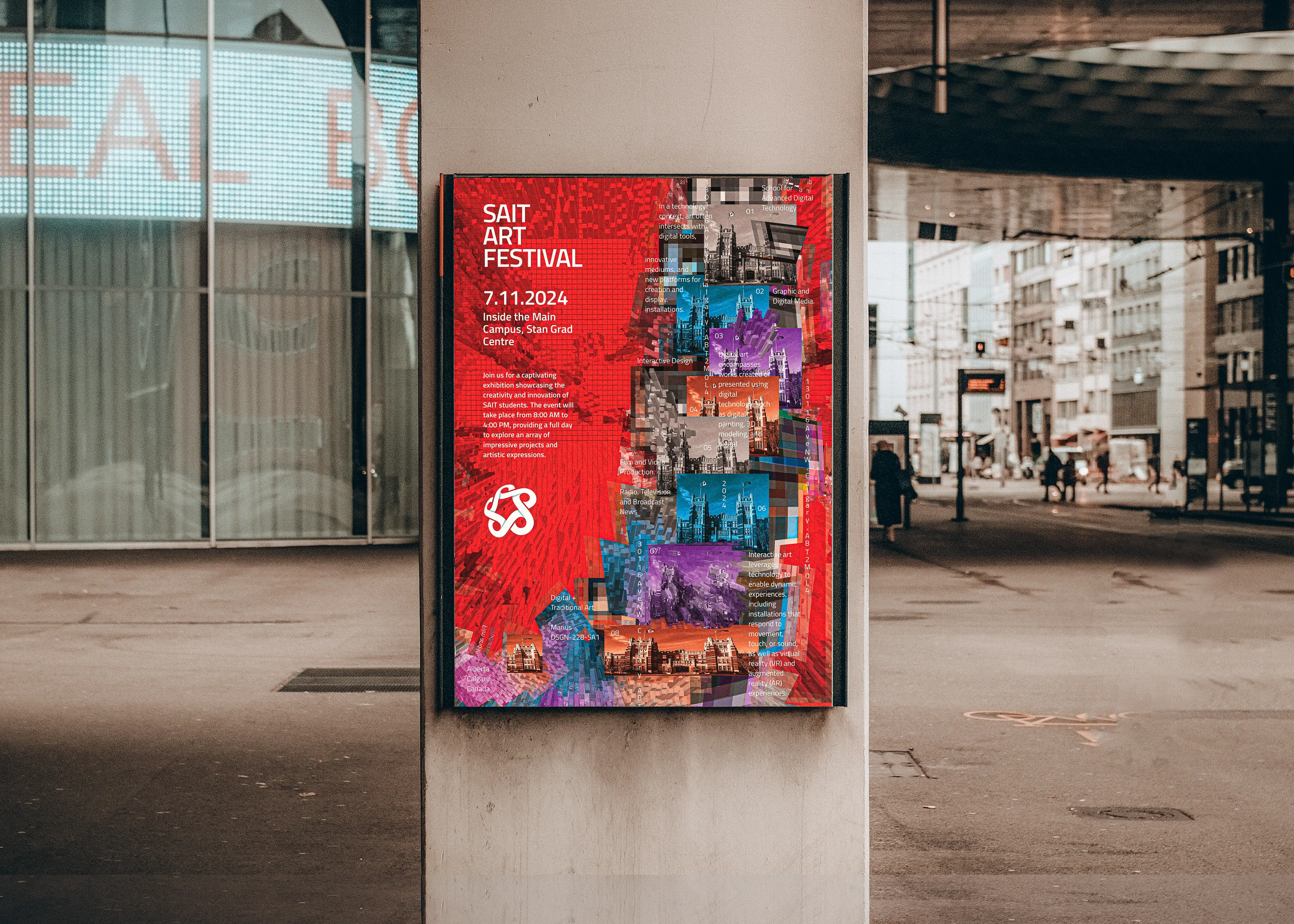 SAIT Art Festival Outdoor Advertisement